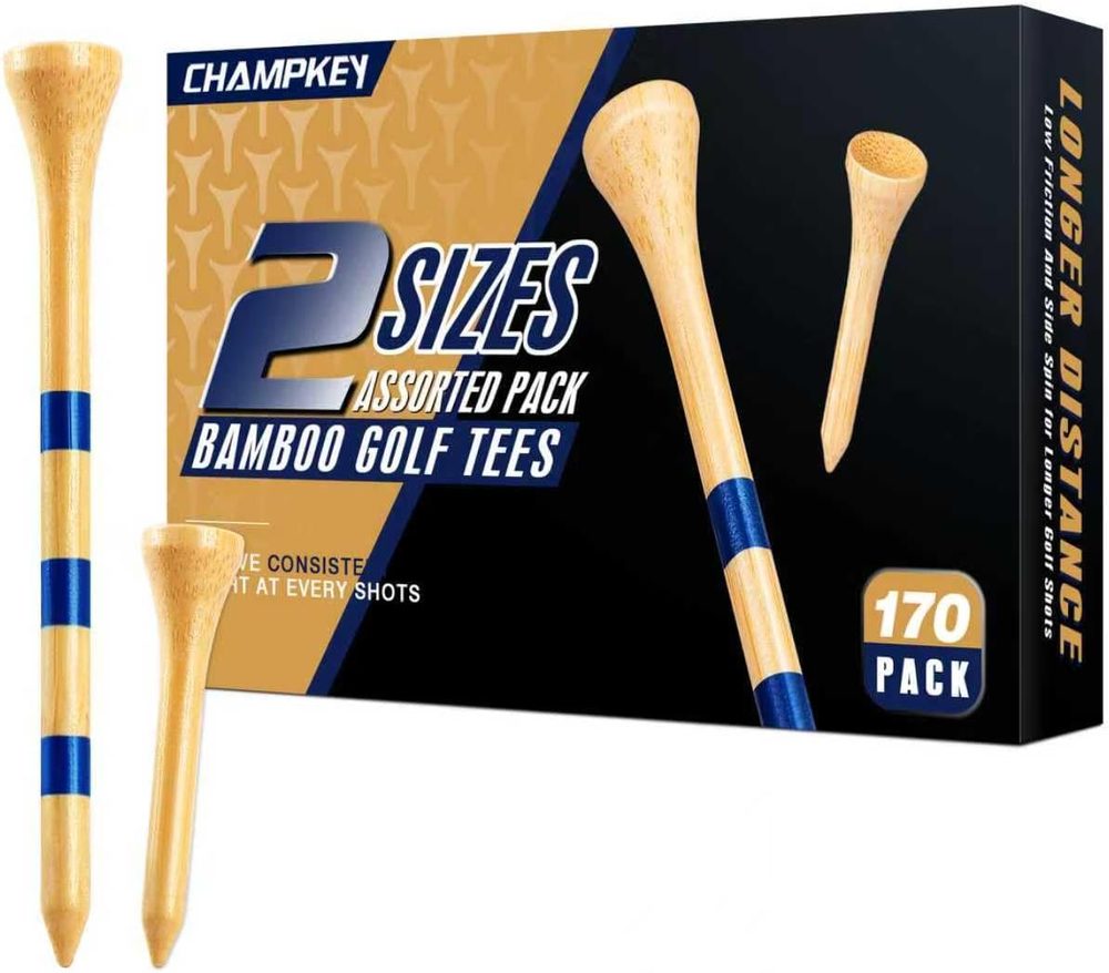 Premium Bamboo Golf Tees 170 Pack view 2