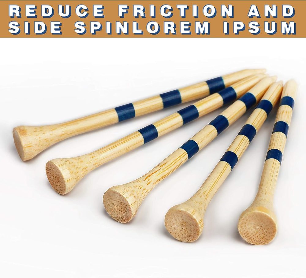 Premium Bamboo Golf Tees 170 Pack view 5