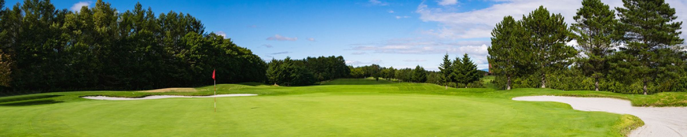 Champkey golf practice fairway and green