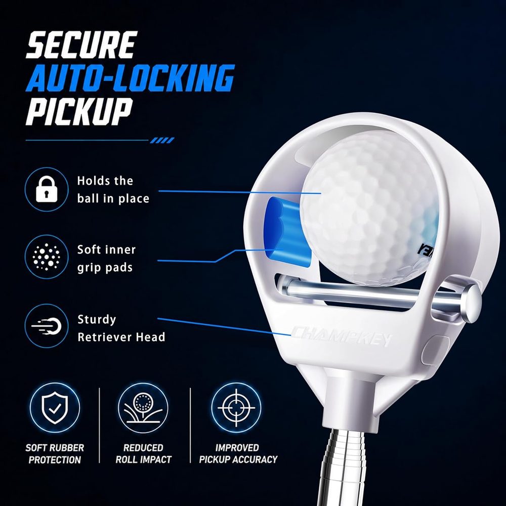 Performance Golf Ball Retriever with Auto-Locking Head view 3
