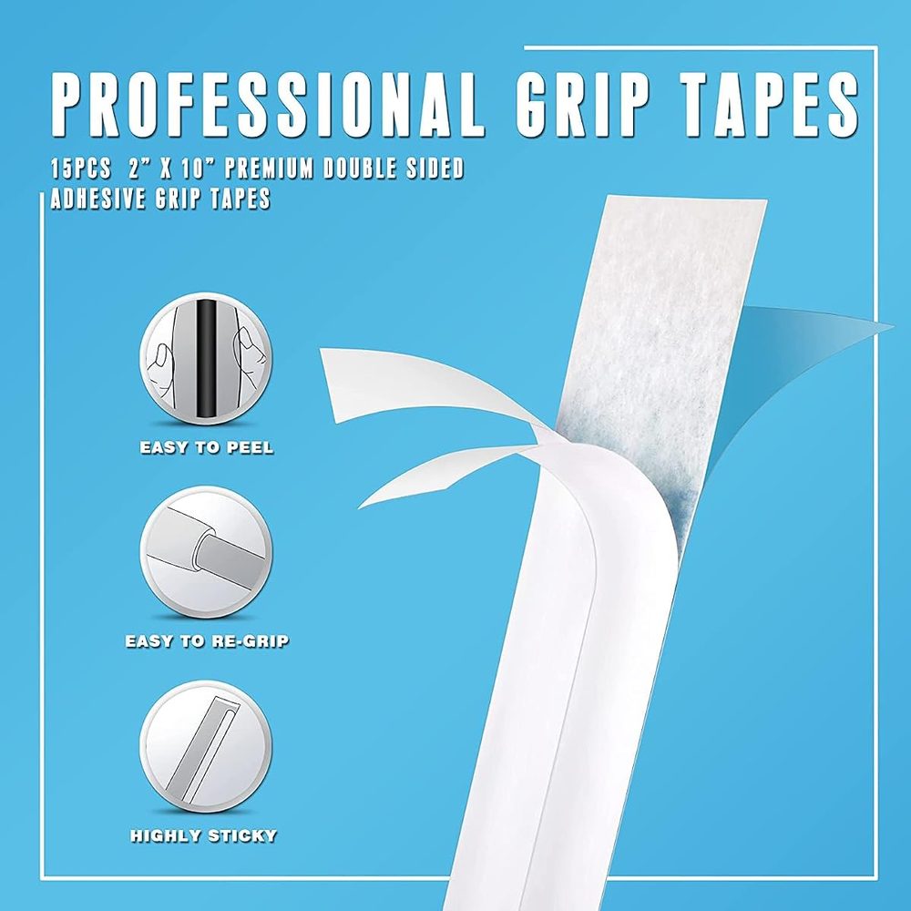 Premium 2" x 10" Golf Grip Tape Strips (15 or 30 Pack) view 3