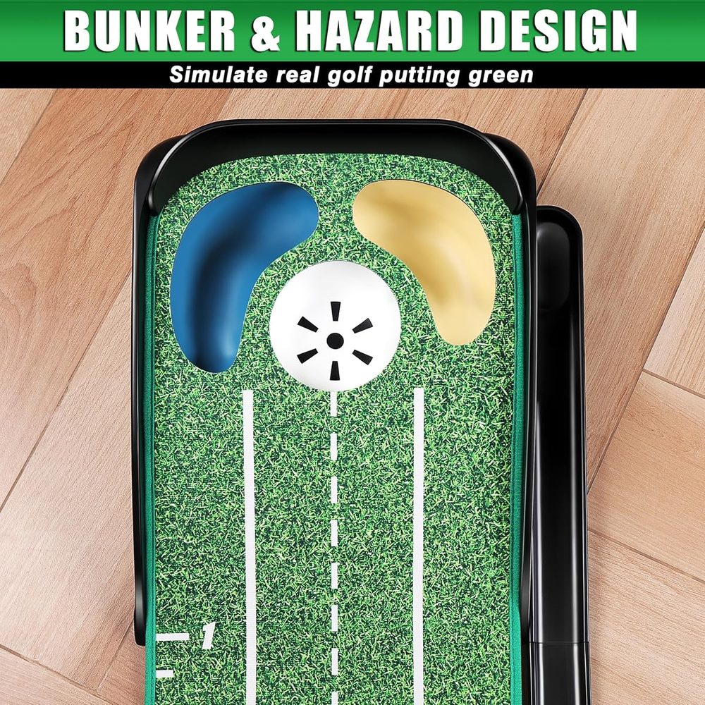 Professional Hazard Putting Green with Mirror and Gates view 3