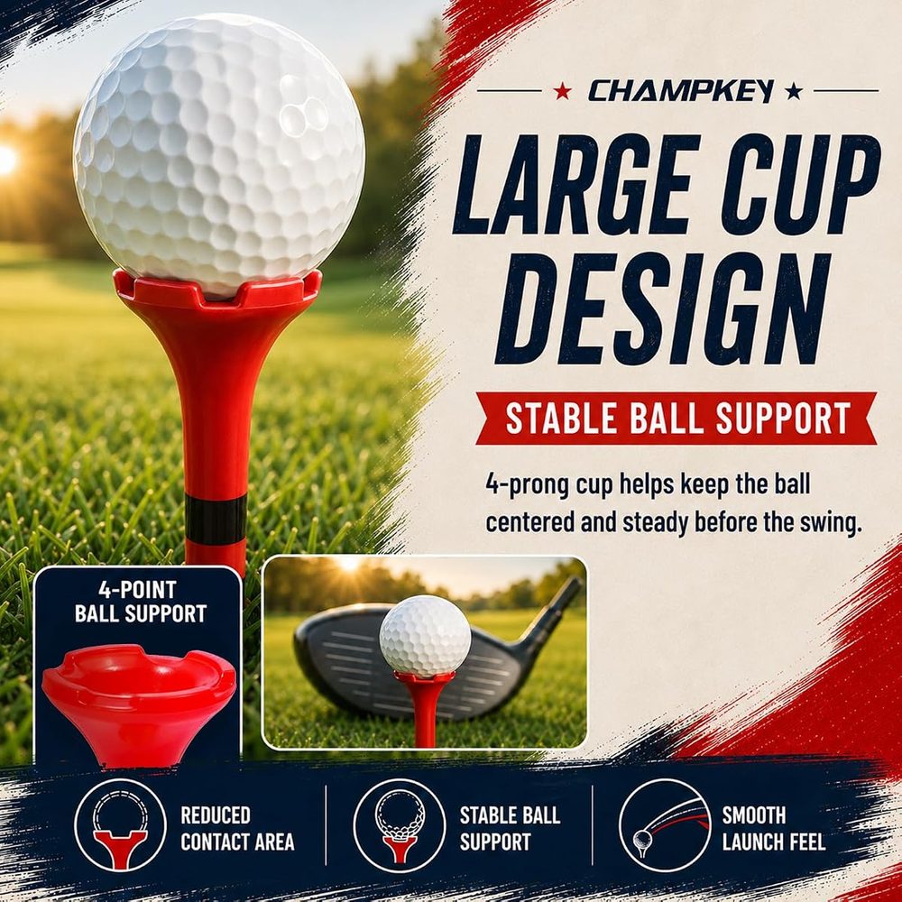 Large Cup Golf Tees 110 Pack, Mixed Sizes view 4