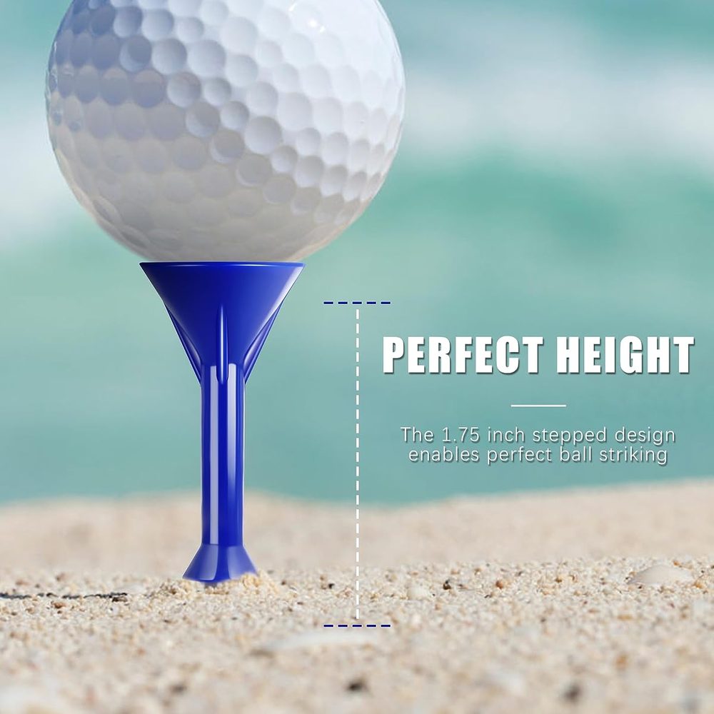 3-1/4" Premium Plastic Step Golf Tees view 4
