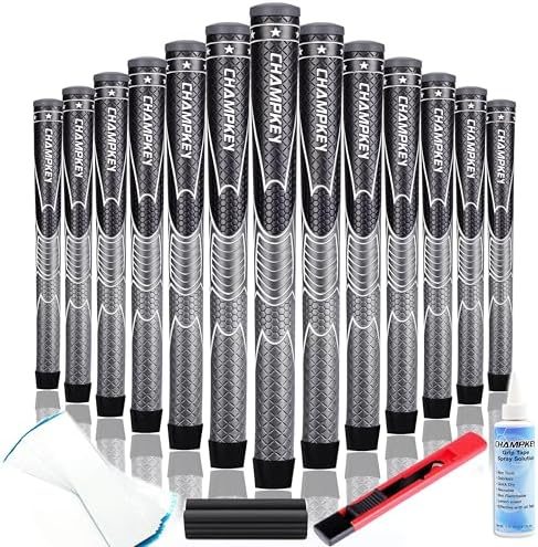 Polymer Golf Grips Set of 13 with Tapes and Repair Kit