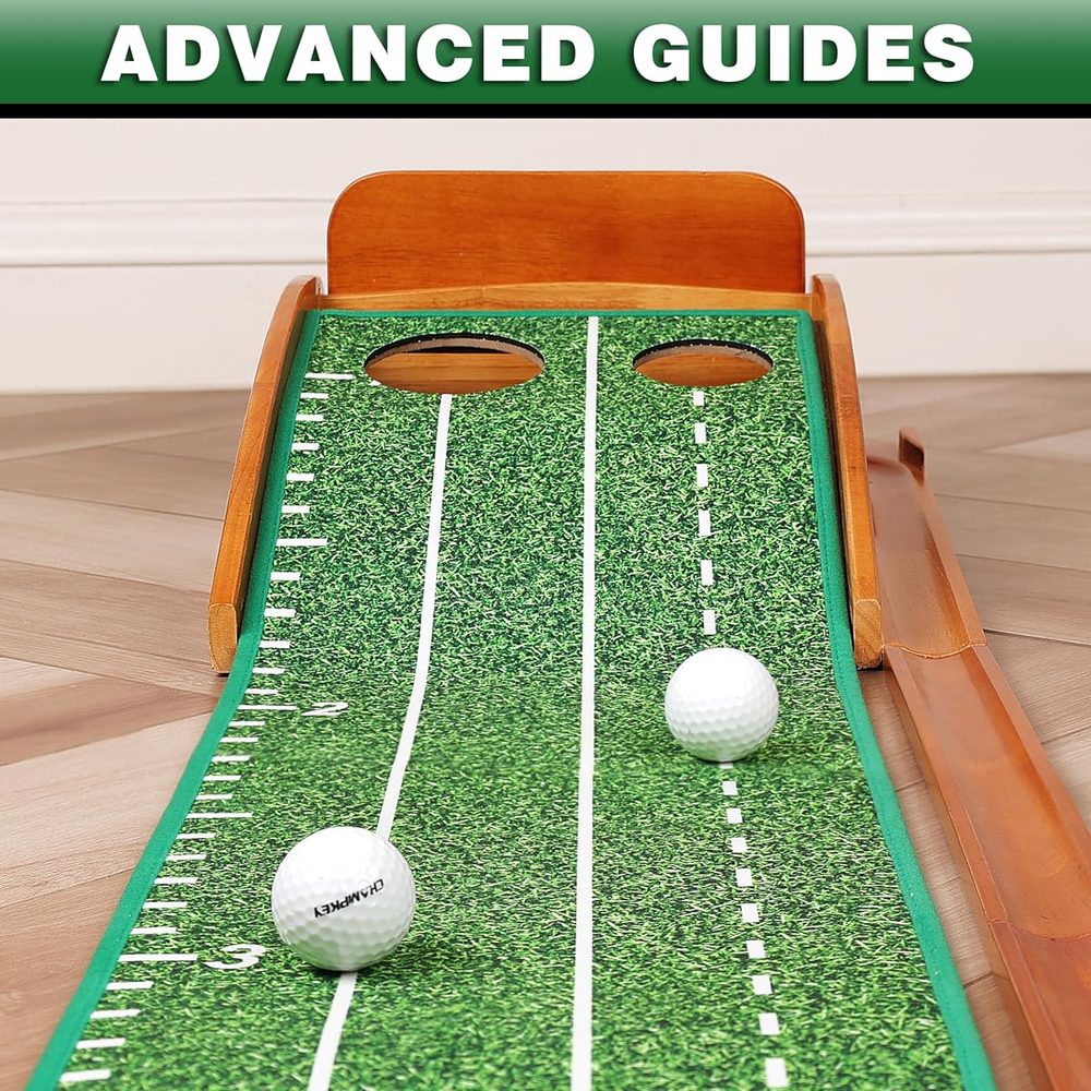 Premium Indoor Putting Green with 3 Gates (2 Holes) view 3
