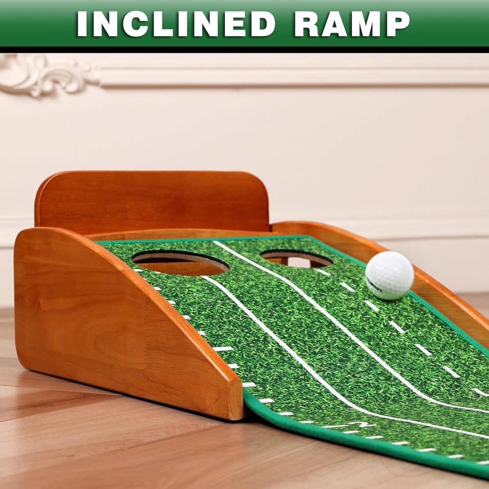 Premium Indoor Putting Green with 3 Gates (2 Holes) view 4