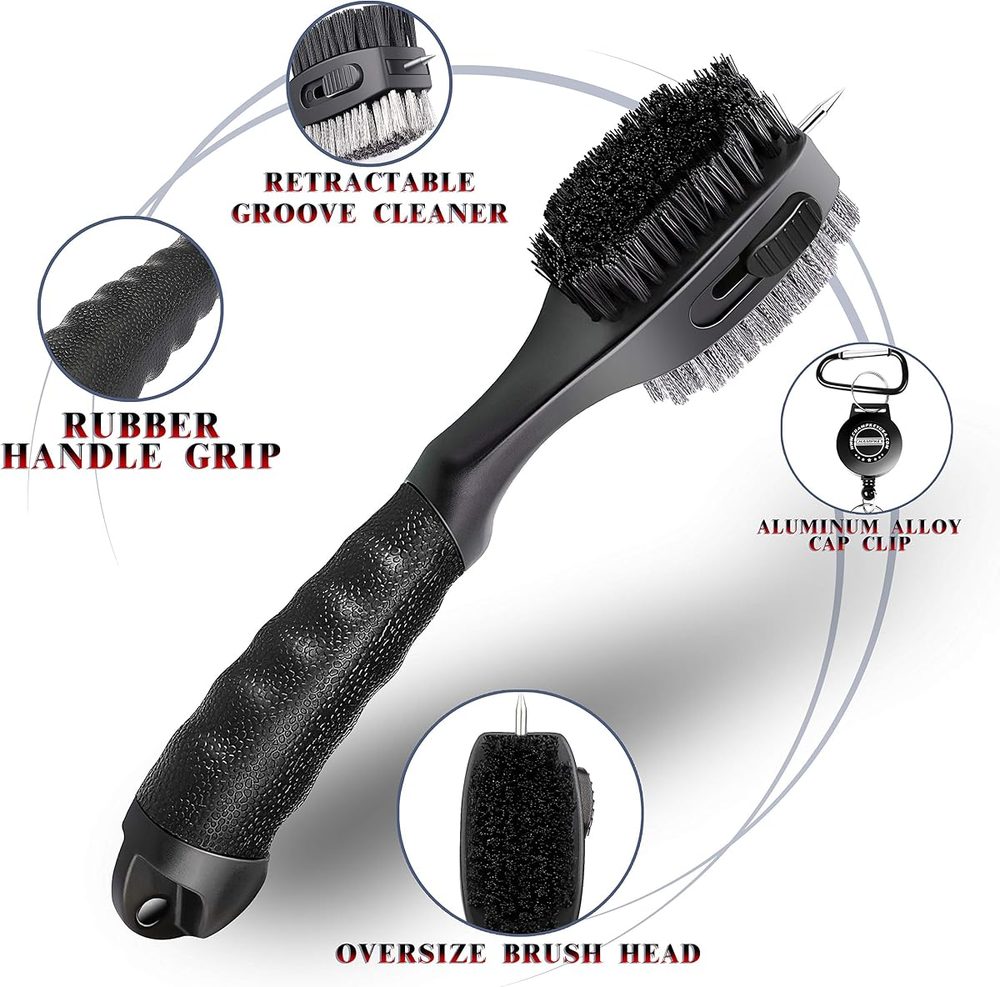PRO Retractable Golf Club Brush view 3