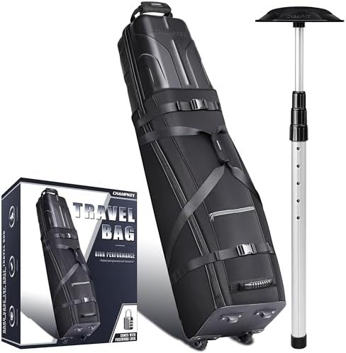 Premium Soft-Padded Golf Travel Bag with Oversized Wheels