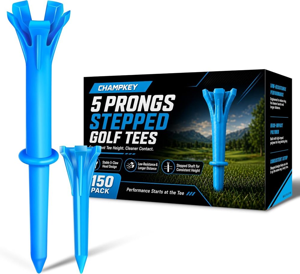 Stepped 5-Prong Golf Tees 150 Pack view 2