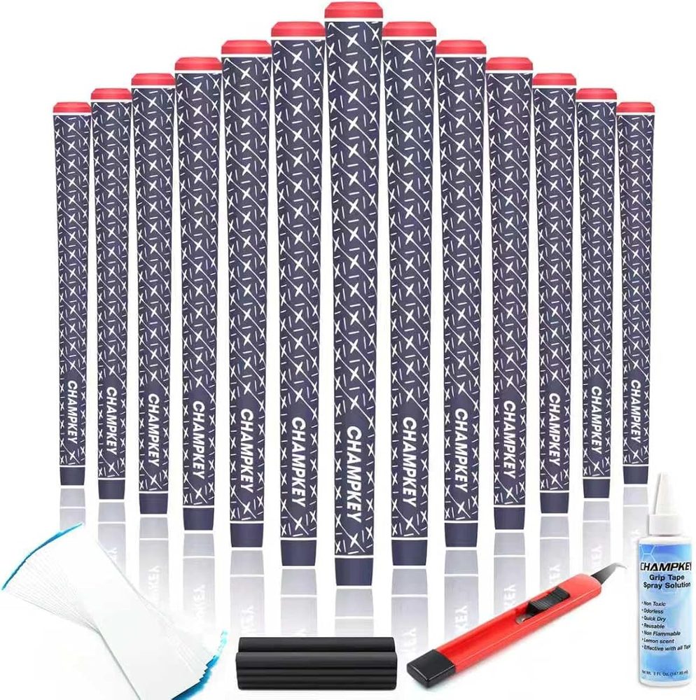 X Rubber Golf Grips Set of 13 with Repair Kit view 2